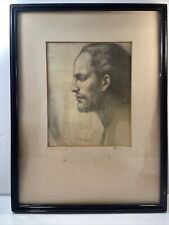 Vtg 60-70’s? SON OF MAN Jesus Gifron ARTIST BEAUTIFUL Religious SIGNED Frame picture