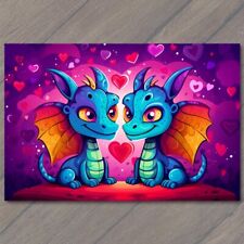 POSTCARD: Dragon Duo's Fiery Love – Valentine's Day Celebration 🔥🐉💕 picture