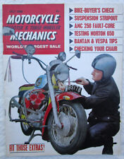 1966 MOTORCYCLE MECHANICS MAGAZINE/BOOK NORTON 650 AMC 250 VESPA TIPS BSA BANTAM picture