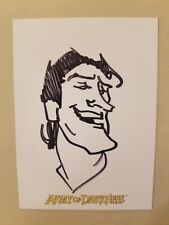 Army Of Darkness Evil Dead Hand Drawn Ash Limited Edition Sketch Insert COOL VG picture