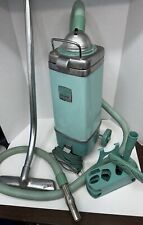 Vintage Air-Way Sanitizor Canister Vacuum Aqua Model 88 W Attachments Tested picture