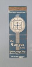 The Campus Club University Of Minnesota Matchbook Cover picture