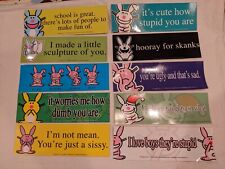 Rare Vintage Wholesale Random Lot 100 Cute It's Happy Bunny Stickers Cartoon Y2K picture
