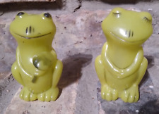 Vintage  Plastic Frog Salt and Pepper Shakers picture