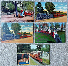 Five Postcards Miniature Railroad Trains picture