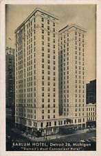 Barlum Hotel in Detroit, Michigan MI at Cadillac Square unposted Lumitone picture