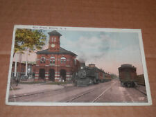 ELMIRA NY - 1915-1920's ERA POSTCARD - ERIE RAILROAD DEPOT picture