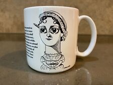 Jane Austen Mug Largely Literary Designs Caricature by Steven Cragg Rare Vintage picture
