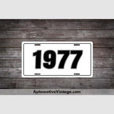 1977 Car Year License Plate picture