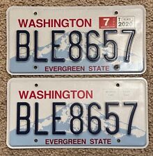Washington State License Plates - Pair used  picture