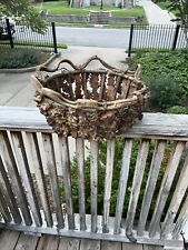 Antique Adirondack Grapevine Cypress Root Cottage Basket picture