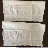 Vintage Pair of Pillowcases with Lovely 3