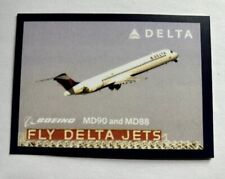 2010 Delta Air Lines Aircraft Pilot Trading Card Boeing MD 90 and 88 Card #26 picture