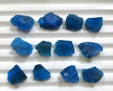 68 Crt Natural Raw Blue Color Neon Apatite Rough Loose Gemstone For Jewelry picture