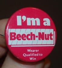 VINTAGE I'M A BEECH-NUT WEARER QUALIFIED TO WIN GUM PIN PINBACK picture