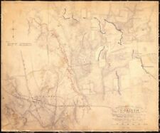 1862 Map of Corinth, Mississippi | Topographical Sketch | Vintage Corinth Missis picture