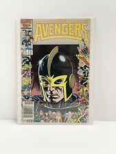 Avengers #273 Newsstand • 25th Anniversary Frame Cover Black Knight Rare Marvel picture