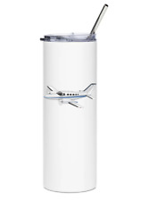 Cessna 421 Stainless Steel Water Tumbler with straw - 20oz. picture