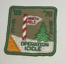1969 CEntral Indiana Council Operation Icicle   Boy Scout Patch TK8 picture