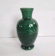 Vintage Avon Spring Bouquet Vase Retro Jade Green Dragon Decorative 1981 picture