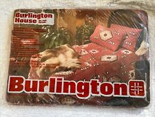 Vintage 70’s Burlington Twin Fitted Flat Sheet Indian Summer NOS picture
