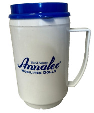 Annalee Mobilitee Dolls Insulated Travel Mug Advertising Made In USA Rare Find picture