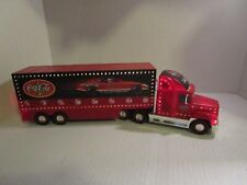 2002 Coca - Cola NASCAR Carrier & Race Car Limited Edition Collectible Lights Up picture