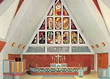 Vintage Postcard   INTERIOR OF  CHURCH STAINED GLASS  NORWAY    UNPOSTED picture