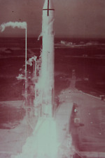 Atlas Centaur Lift Off Kennedy Space Center NASA Film Slide COLOR LOSS picture