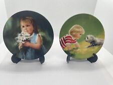 Vintage Lot of 2 Donald Zoland “For You” & “Making Friends” plates 1987 & 1988 picture