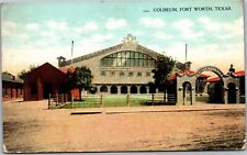 Postcard TX Fort Worth Coliseum 1910 picture