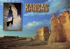 Oakley Kansas Monument Rock Vintage Postcard Unposted picture