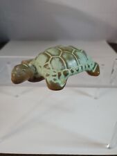 Vintage Stone Carved Turtle Figurine Rustic Look 5