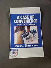 VINTAGE BUSCH BEER ADVERTISING SIGN CARDBOARD EASEL BACK 1984 OLYMPICS ~ Trl7#81 picture
