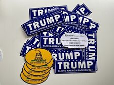 25 TRUMP 2024  bumper stickers MADE IN USA - 5 “Don’t Tread On me” Sticker MAGA picture
