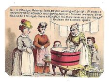 c1890's Victorian Trade Card Monarch R.C. Washboard, Wilson Yeast picture
