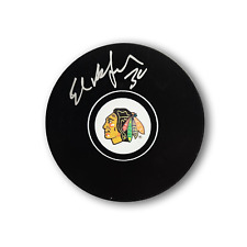 Ed Belfour Autographed Chicago Black Hawks Hockey Puck picture