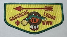 OA Lodge 10 Sassacus Flap Mint Ordeal BC2 picture