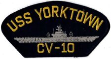 US NAVY AIRCRAFT CARRIER CV-10 USS YORKTOWN MILITARY PATCH picture