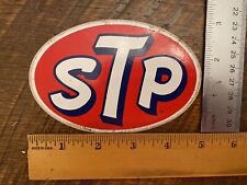 Vintage STP Oil decal Sticker Car Shop Retro 4.5” X 3” Advertisement NOS picture