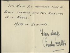 Charles Dalton d1942 signed autograph auto 3x5 Cut English Actor Broadway Carrer picture