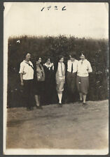 Six Pretty Young Women in Pant & Ties by Hedge 1926 Vintage Fashion Snapshot picture