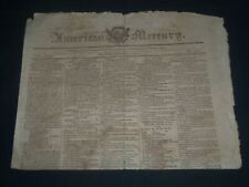 1810 DEC 27 AMERICAN MERCURY NEWSPAPER - HARTFORD FIRE INS. CO. FOUNDED- NP 3983 picture