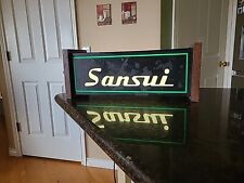 SANSUI Dealer DISPLAY SIGN Dated 1968 DUALITE Lighted Works Great RARE ITEM picture