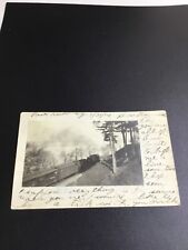 1914 Port Kent, NY RPPC - Train on Railroad Tracks 1416 picture
