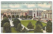 Wilmington Delaware c1940's Rodney Square, Post Office, vintage car picture