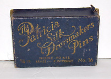 Vintage The Patricia Silk Dressmakers Pins Box picture