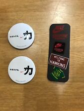 NIKE VINTAGE 2004  2CAN BATCK& STRANGER THINGS PIN 3PIEACES FROM JAPAN picture