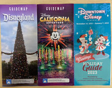 Disneyland Park DCA Downtown Disney Guide map Holidays 2023 Christmas New Year picture