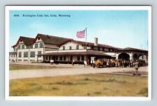 Cody WY, Burlington Cody Inn, Wyoming c1936 Vintage Postcard picture